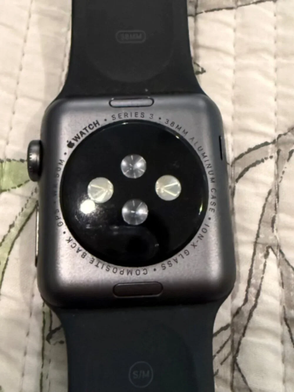 Apple Watch Series 3 GPS, 38mm Space Gray Aluminum Case with Black Sport Band